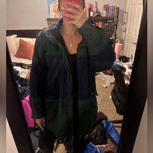 vintage middlebrook park navy and forest green jacket